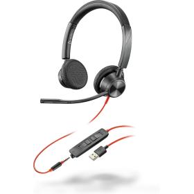 POLY Blackwire 3325 USB-A + 3.5mm Stereo Headset