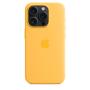 Apple Funda de silicona con MagSafe para el iPhone 15 Pro - Amarillo solar
