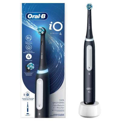 Oral-B iO Series 4 Erwachsener Rotierende-vibrierende Zahnbürste Schwarz
