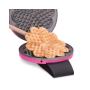Cloer 1627-11 piastra per waffle 5 waffle 930 W Nero, Rosa