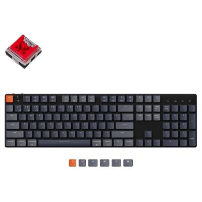 Keychron K5 SE teclado USB + Bluetooth QWERTY Inglés de EE. UU. Negro, Gris, Rojo
