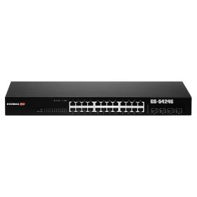Edimax GS-5424G commutateur réseau Géré Gigabit Ethernet (10 100 1000) 1U Noir