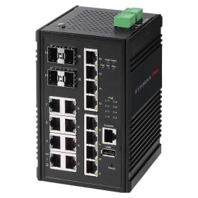Edimax IGS-5416P commutateur réseau Géré Gigabit Ethernet (10 100 1000) Connexion Ethernet, supportant l'alimentation via ce