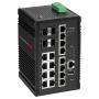 Edimax IGS-5416P commutateur réseau Géré Gigabit Ethernet (10 100 1000) Connexion Ethernet, supportant l'alimentation via ce