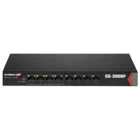 Edimax GS-3008P commutateur réseau Géré Gigabit Ethernet (10 100 1000) Connexion Ethernet, supportant l'alimentation via ce