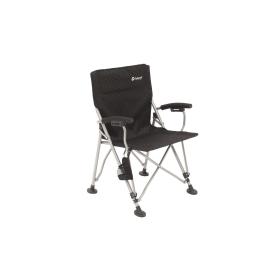 Outwell Campo Black, Foldable chair with padded armrests