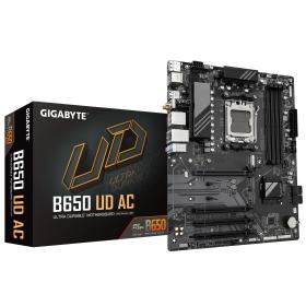Gigabyte B650 UD AC Motherboard - Supports AMD Ryzen 8000 CPUs, 6+2+2 Phases Digital VRM, up to 7600MHz DDR5, 1xPCIe 5.0 M2 +