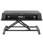 Fellowes Sit Stand Desk Riser - Lotus LT Height Adjustable Sit Stand Desk Converter with Convenient Device Channel - No