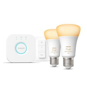 Philips Hue White ambience Starter kit  2 E27 smart bulbs (1100) + dimmer switch