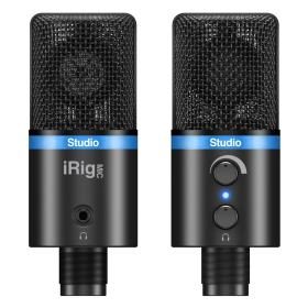 IK Multimedia IP-IRIG-MICSTDBLA-IN microfono Nero, Blu Microfono da studio