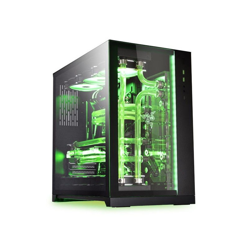 ▷ Lian Li PC-O11 Dynamic Razer Edition Torre Negro