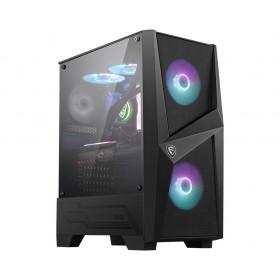 MSI MAG FORGE 100R Mid Tower Gaming Computer Case 'Black, 2x
