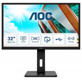 AOC Q32P2CA Computerbildschirm 80 cm (31.5 Zoll) 2560 x 1440 Pixel 2K Ultra HD LED Schwarz