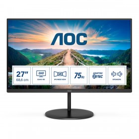 AOC Q27V4EA LED display 68,6 cm (27") 2560 x 1440 Pixeles 2K Ultra HD Negro