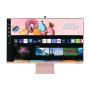 Samsung S32BM80PUU 81.3 cm (32") 3840 x 2160 pixels 4K Ultra HD Pink, White
