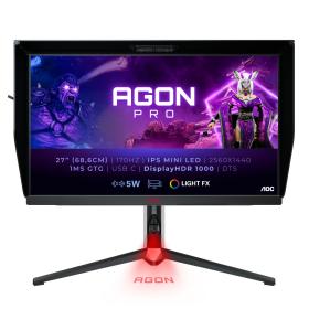 AOC AG274QXM Computerbildschirm 68,6 cm (27 Zoll) 2560 x 1440 Pixel Quad HD LED Schwarz, Rot