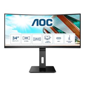 AOC CU34P2C Computerbildschirm 86,4 cm (34 Zoll) 3440 x 1440 Pixel UltraWide Quad HD LED Schwarz