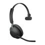 Jabra Evolve2 65, UC Mono Auriculares Inalámbrico Diadema Oficina Centro de llamadas USB Tipo C Bluetooth Negro