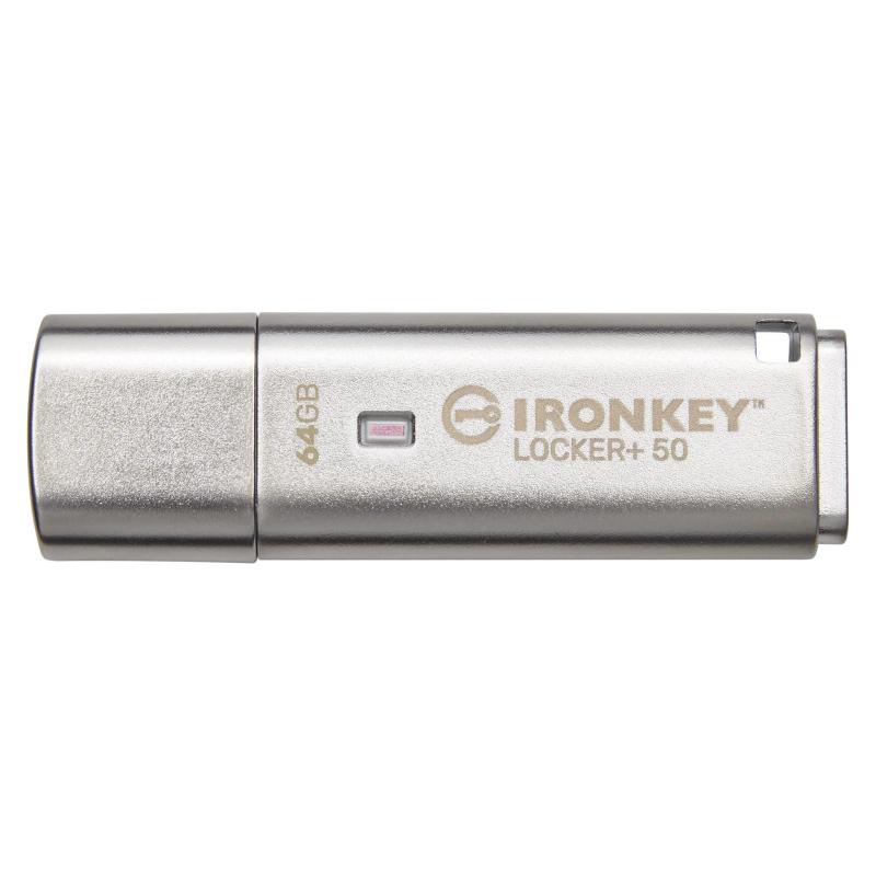 ▷ Kingston Technology IronKey Locker+ 50 USB flash drive 64 GB USB Type-A Gen 1 (3.1 Gen 1) | Trippodo