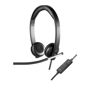 Logitech H650e Kopfhörer Kabelgebunden Kopfband Büro Callcenter USB Typ-A Schwarz, Silber