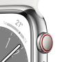 Apple Watch Series 8 OLED 41 mm 4G Argento GPS (satellitare)