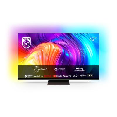 Philips AMBILIGHT tv the one 43" Android TV UHD 4K 43PUS8887, Processore P5, HDR10+ e Dolby Vision, Ready for Gaming 120Hz,