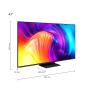 Philips AMBILIGHT tv the one 43" Android TV UHD 4K 43PUS8887, Processore P5, HDR10+ e Dolby Vision, Ready for Gaming 120Hz,