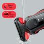 Braun Series 5 51-R1200S afeitadora Máquina de afeitar de láminas Recortadora Negro, Rojo