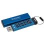 Kingston Technology IronKey Keypad 200 lecteur USB flash 128 Go USB Type-A 3.2 Gen 1 (3.1 Gen 1) Bleu