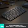 Logitech MX Keys Mini For Mac Minimalist Wireless Illuminated keyboard Bluetooth Italian Grey