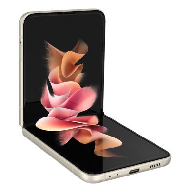 Samsung Galaxy Z Flip3 5G SM-F711B 17 cm (6.7 Zoll) Android 11 USB Typ-C 8 GB 256 GB 3300 mAh Cremefarben