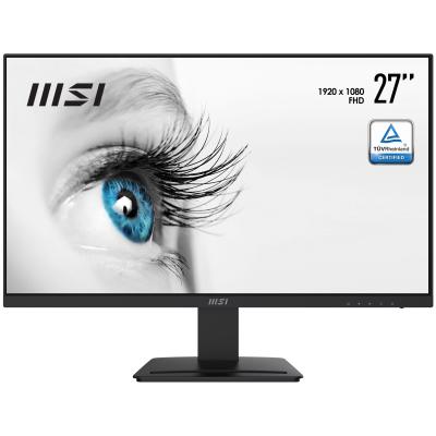 MSI Pro MP273 27 Inch Monitor, Full HD (1920 x 1080), 75Hz, IPS, 5ms, HDMI, DisplayPort, Built-in Speakers, Anti-Glare,