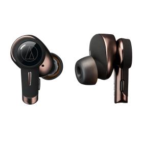 Audio-Technica ATH-TWX9 auricular y casco Auriculares Inalámbrico Dentro de oído Música Bluetooth Marrón