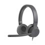 Lenovo GXD1C99243 headphones headset Wired Head-band Calls Music USB Type-C Grey