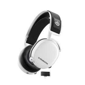 Steelseries Arctis 7+ Kopfhörer Verkabelt & Kabellos Kopfband Gaming USB Typ-C Bluetooth Schwarz, Weiß