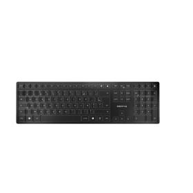 CHERRY KW 9100 SLIM teclado RF Wireless + Bluetooth AZERTY Francés Negro