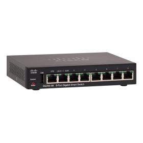 Cisco SG250-08 Managed L2 L3 Gigabit Ethernet (10 100 1000) Schwarz