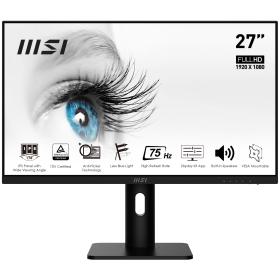 MSI Pro MP273P 27 Inch Monitor with Adjustable Stand, Full HD (1920 x 1080), 75Hz, IPS, 5ms, HDMI, DisplayPort, Built-in