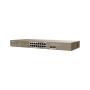 IP-COM Networks G1118P-16-250W network switch Unmanaged Gigabit Ethernet (10 100 1000) Power over Ethernet (PoE) Brown