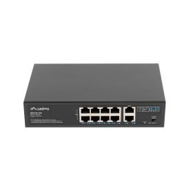Lanberg RSFE-8P-2GE-120 Netzwerk-Switch Unmanaged Gigabit Ethernet (10 100 1000) Power over Ethernet (PoE) 1U Schwarz