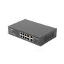 Lanberg RSFE-8P-2GE-120 switch di rete Non gestito Gigabit Ethernet (10 100 1000) Supporto Power over Ethernet (PoE) 1U Nero
