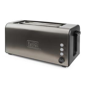 Black & Decker BXTO1500E Toaster 2 Scheibe(n) 1500 W Schwarz, Edelstahl