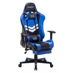 YASHI CY103 Videospiel-Stuhl Gaming-Sessel Schalensitz Schwarz, Blau