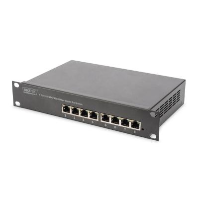 Digitus Conmutador PoE Gigabit Ethernet de 10 pulgadas y 8 puertos