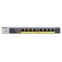 NETGEAR GS108LP Unmanaged Gigabit Ethernet (10 100 1000) Power over Ethernet (PoE) 1U Black, Grey