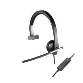 Logitech H650e Auriculares Alámbrico Diadema Oficina Centro de llamadas USB tipo A Negro, Plata