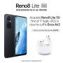 OPPO Reno 8 Lite 16,3 cm (6.43") Double SIM Android 11 5G USB Type-C 8 Go 128 Go 4500 mAh Noir