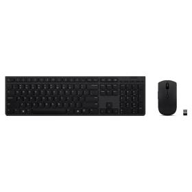 Lenovo 4X31K03951 clavier Souris incluse RF sans fil + Bluetooth Italien Noir