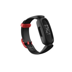 Fitbit Ace 3 PMOLED Bracelet connecté Noir, Rouge
