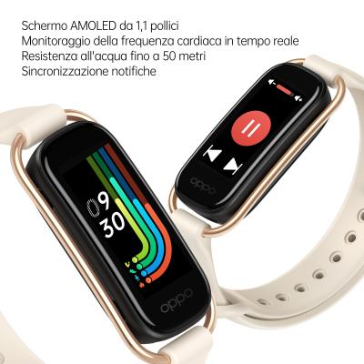 ▷ OPPO Band Style Tracker Smartwatch con Display AMOLED a Colori 1.1'' 5ATM  Carica Magnetica, Impermeabile 50m, Pedometro Fitness